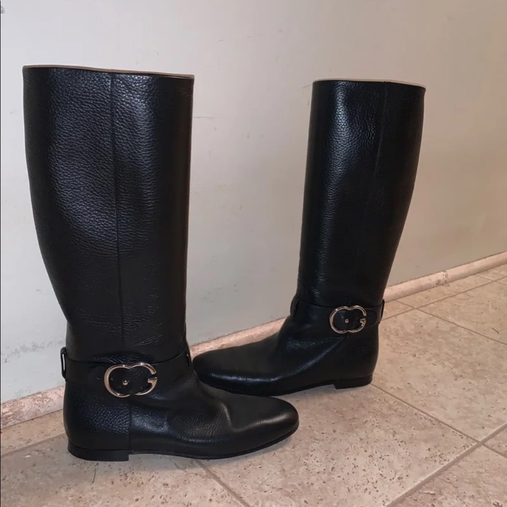 Gucci women’s G interlocking boots size 37